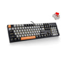 E-Yooso Z-14 Single Light 104 Keys Mechanical Keyboard Grey/Black (Red Switch)