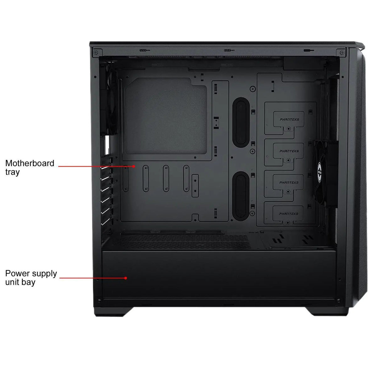 Phanteks Eclipse P400A Tempered Glass Mid-Tower Chassis Case (Satin Black)