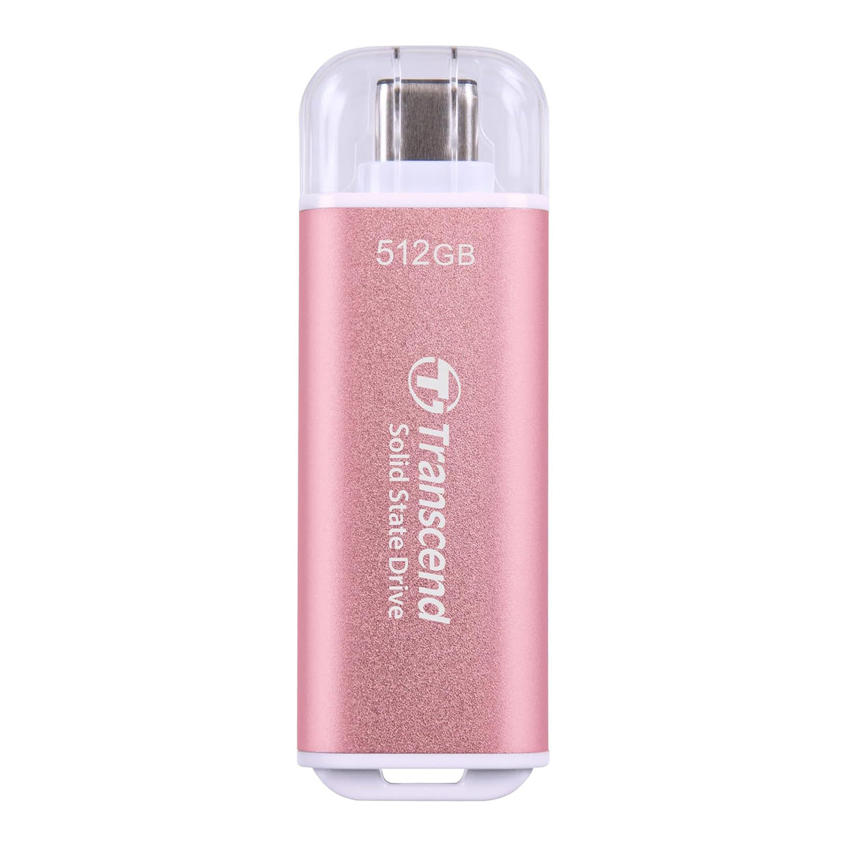 Transcend ESD300 512GB Dual USB 10Gbps Read up to 1050MB/s Type-C Portable SSD (Pink) (TS512GESD300P)