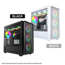 Montech X5M mATX Mid-Tower Carbon Fiber Print TG Side Panel & Mesh Front PC Case | DataBlitz
