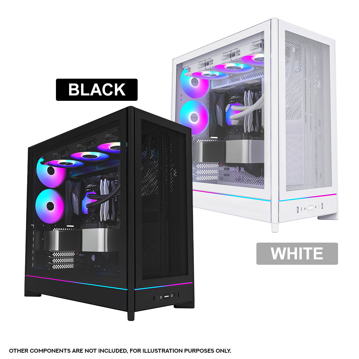 Montech HS01 Pro ATX Mid-Tower Mesh Front & TG Side Panel PC Case | DataBlitz