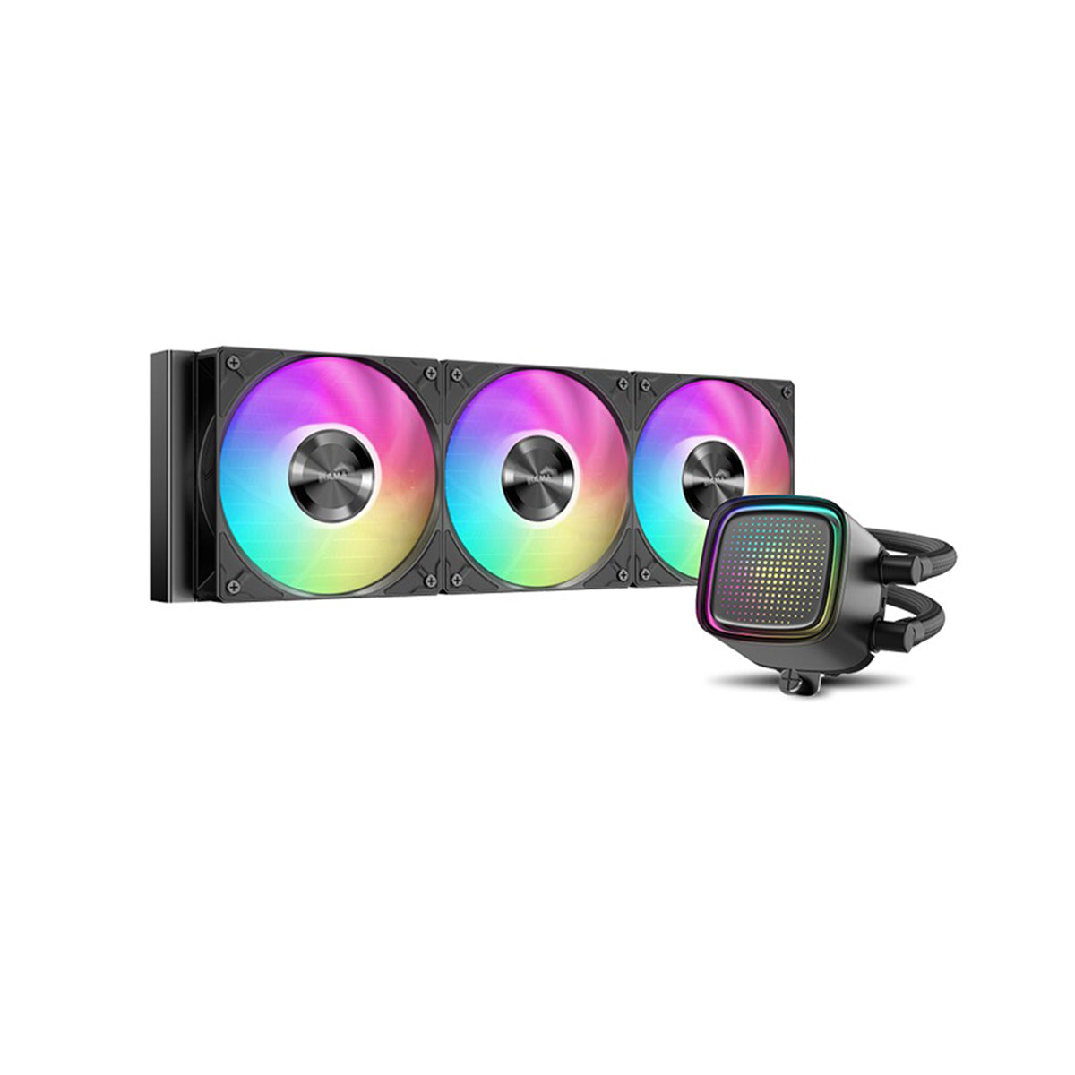 Sama L50 360mm AIO ARGB Liquid CPU Cooler with Dot-Matrix Infinity Mirror Effect | DataBlitz
