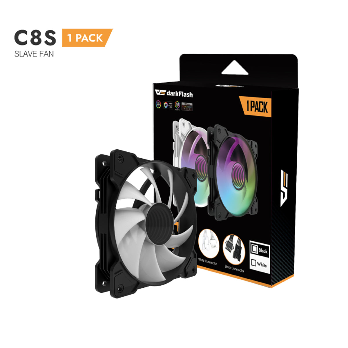 DarkFlash C8S ARGB Cooling Case Fan - 1 Pack | DataBlitz