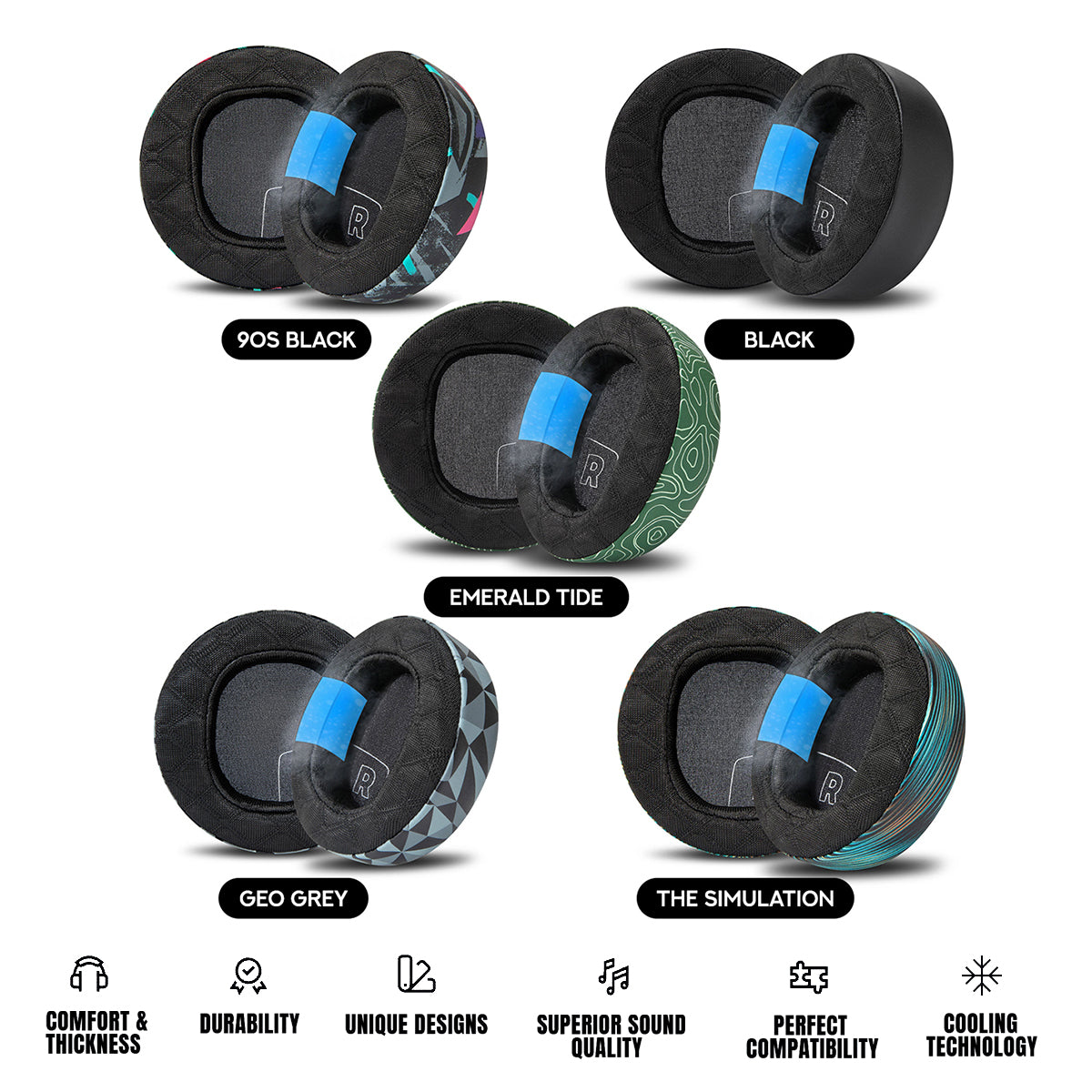 Wicked Cushions Audeze Maxwell 2 Earpads - WC FreeZe Cooling Gel