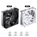 Jonsbo HP-400S Top Flow CPU Cooler (Black, White)