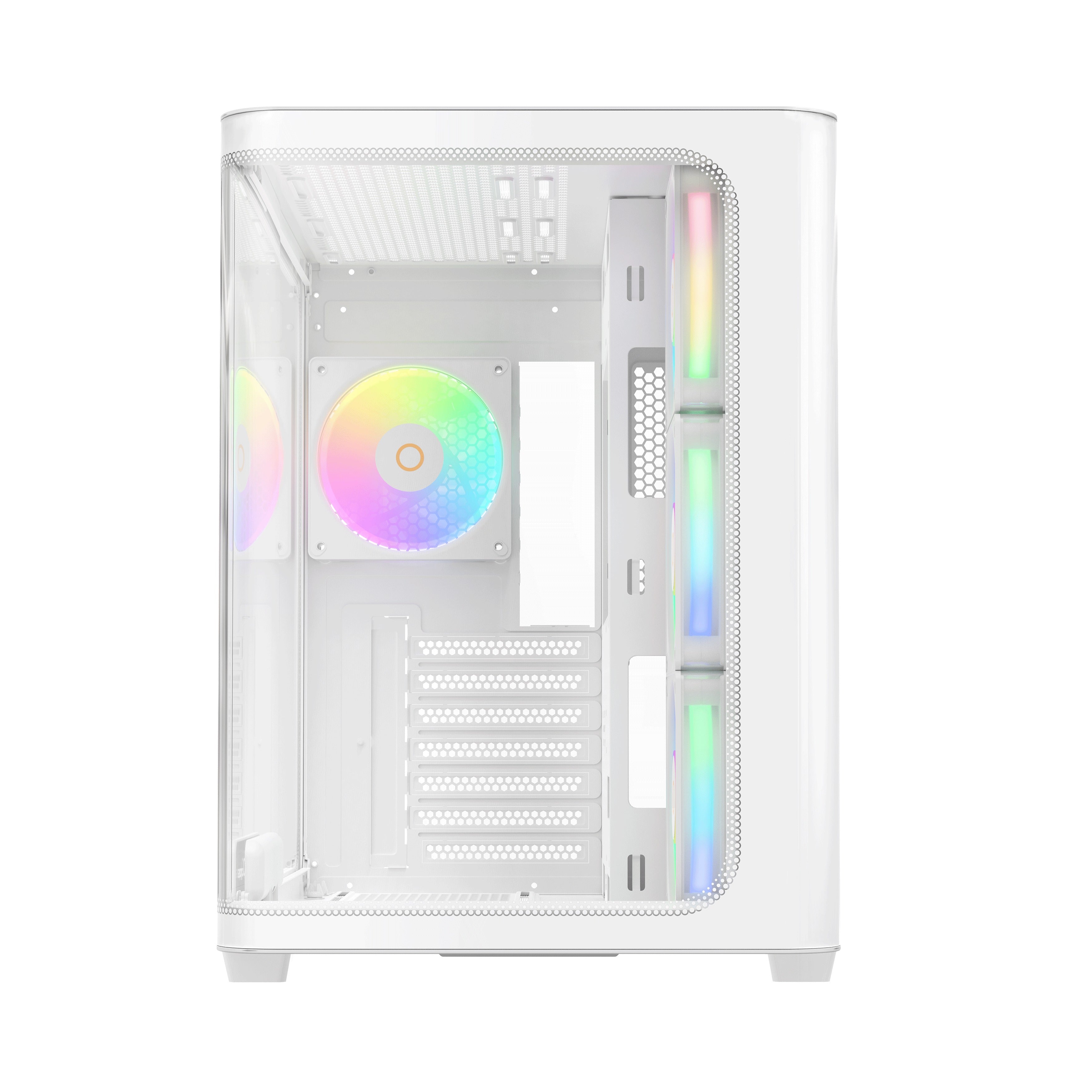 Ocypus Iota C70 Curve ARGB Digital Mid-Tower PC Case (Black, White)