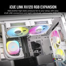 Corsair iCue Link RX120 RGB 120MM PWM Single Fan Expansion (Black, White)