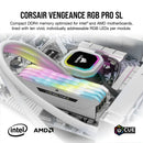 Corsair Vengeance RGB Pro SL 32GB (2x16GB) DDR4 DRAM 3600MHz C18 Memory Kit - White | DataBlitz