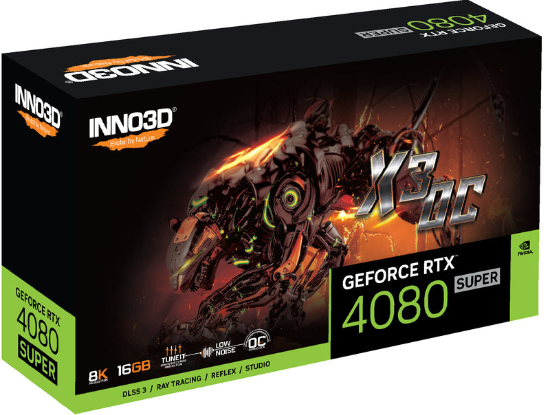 INNO3D GeForce RTX 4080 Super X3 OC 16GB GDDR6X Graphics Card (Black) | DataBlitz