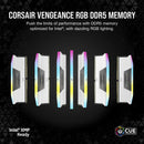 VENGEANCE® RGB 64GB (2x32GB) DDR5 DRAM 6000MT/s CL40 Memory Kit — White  | DataBlitz