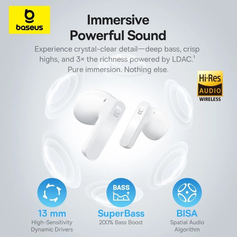 Baseus Bass BS1 NC Semi-in-Ear True Wireless Earbuds