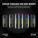 Corsair Vengeance RGB 64GB (2x32GB) DDR5 DRAM 6000MHz AMD Expo & Intel XMP Memory Kit | Datablitz