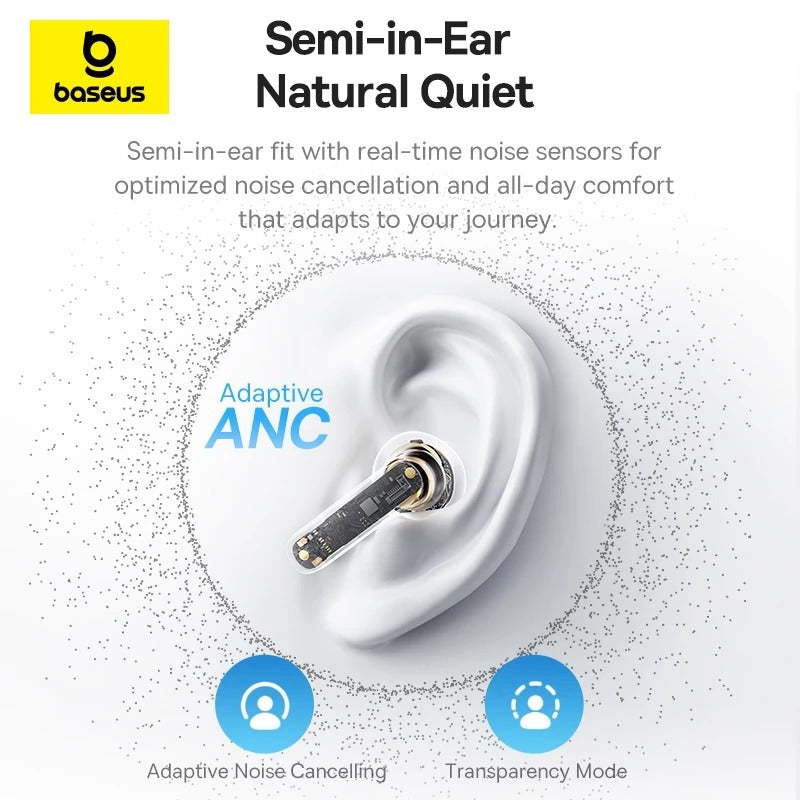 Baseus Bass BS1 NC Semi-in-Ear True Wireless Earbuds