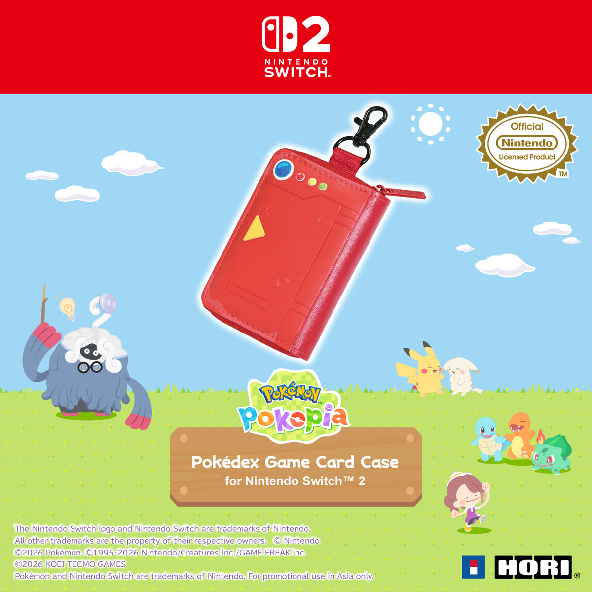 Hori Game Card Case 8 for Nintendo Switch 2(Pokemon Pokopia)(NSX-183A)