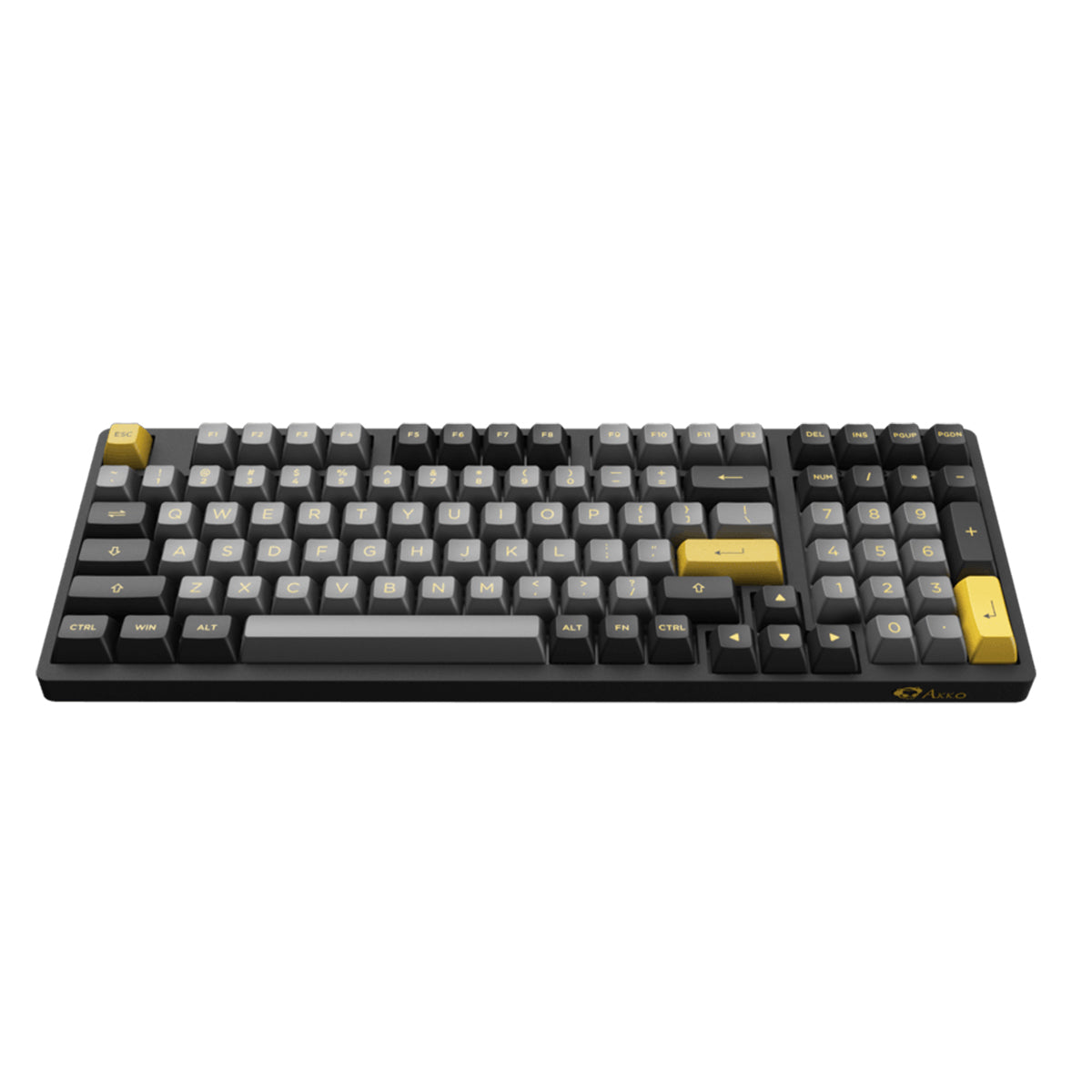 AKKO BLACK & GOLD 3098B MECHANICAL KEYBOARD (AKKO SWITCH JELLY WHITE) - DataBlitz