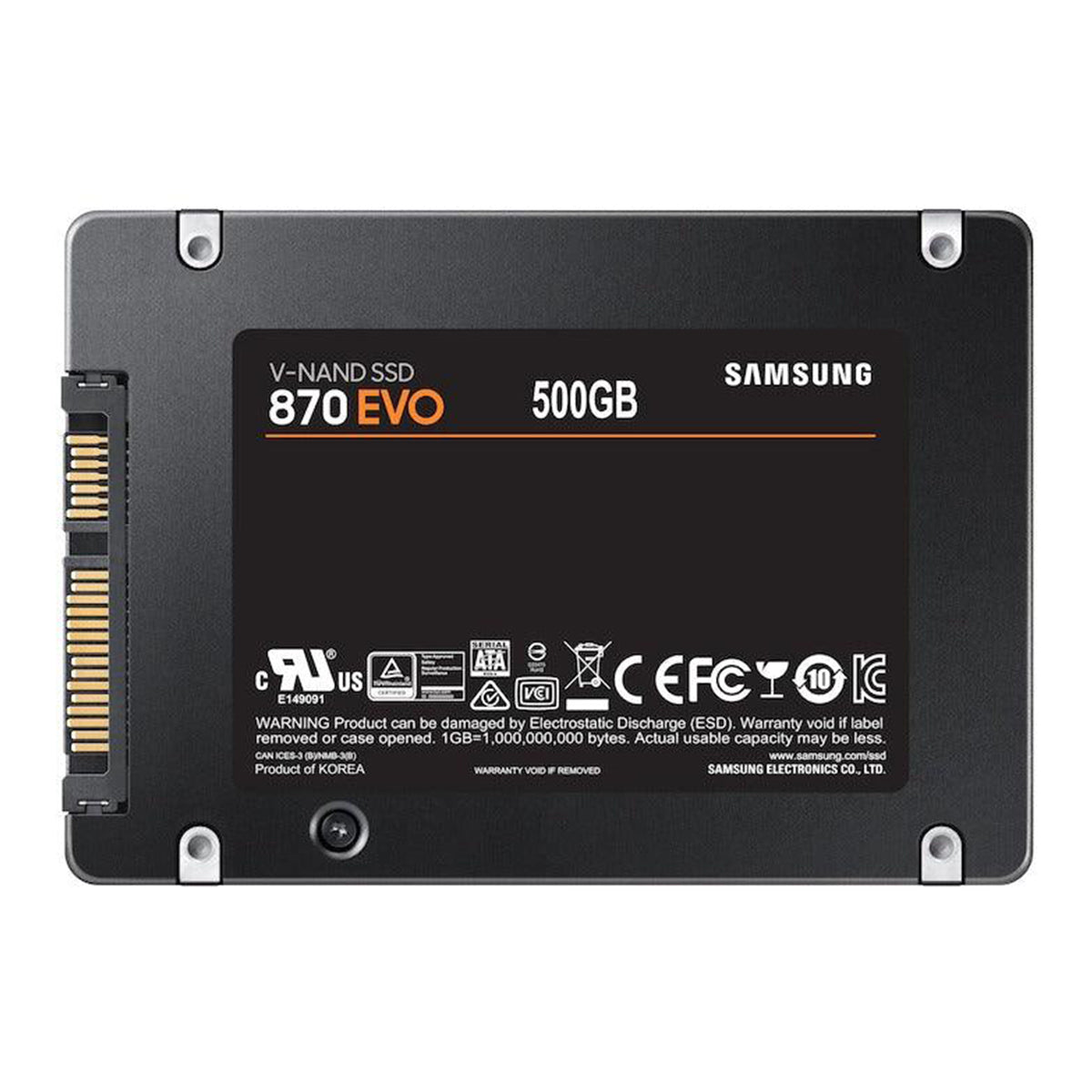 Samsung 870 EVO 500GB Sata III 2.5” SSD (MZ-77E500BW) - DataBlitz