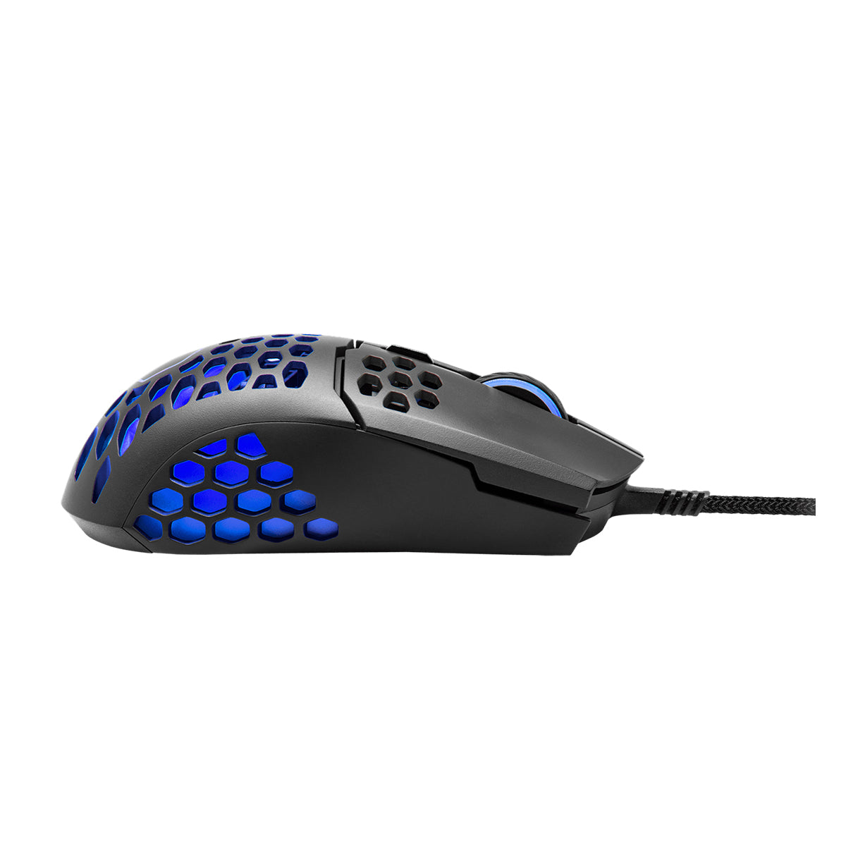 Cooler Master MM711 Gaming Mouse with Lightweight Honeycomb Shell, Ultraweave Cable & RGB Accents (Matte Black)