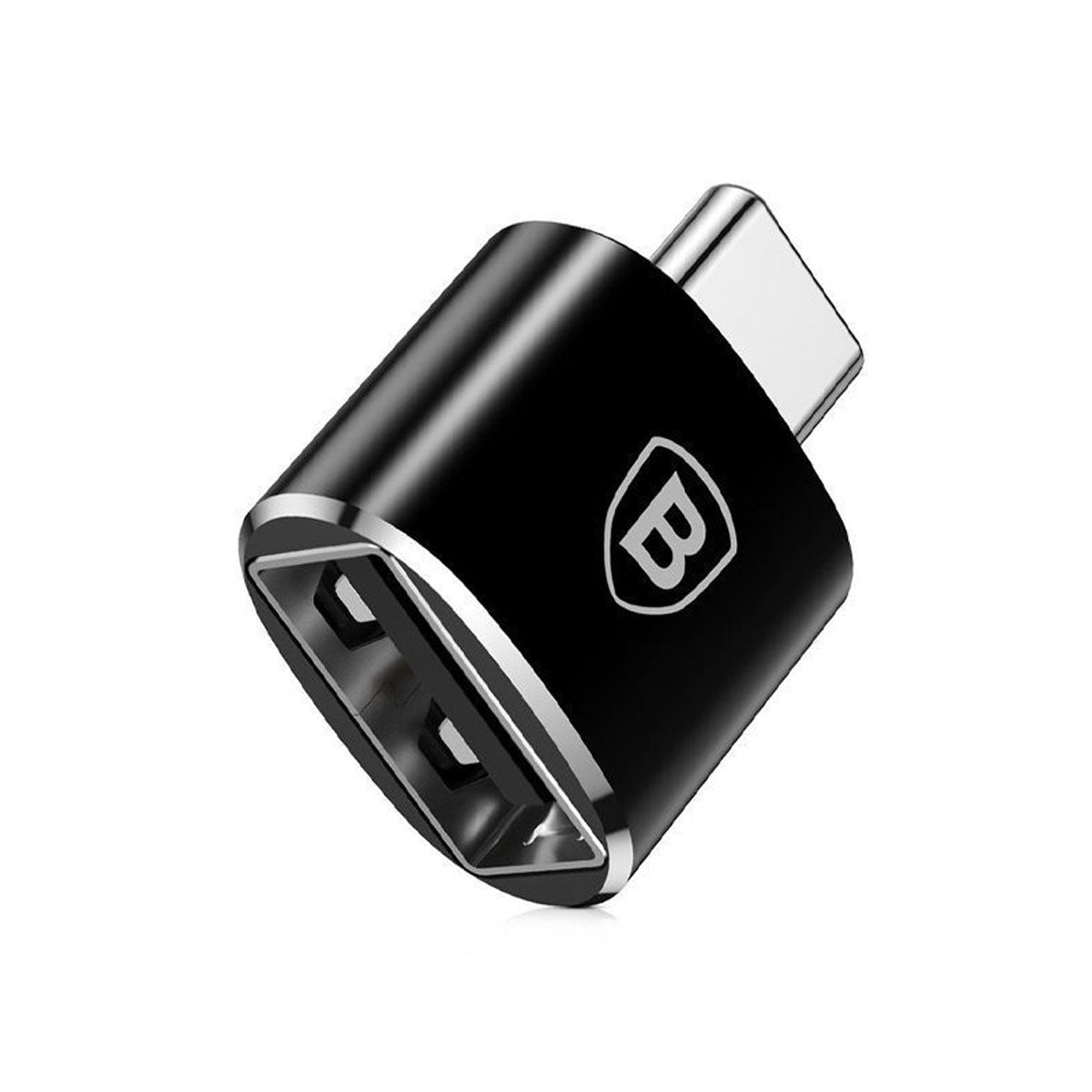 Baseus Mini USB Female to Type-C Male Adapter Converter (Black) (CATOTG-01)