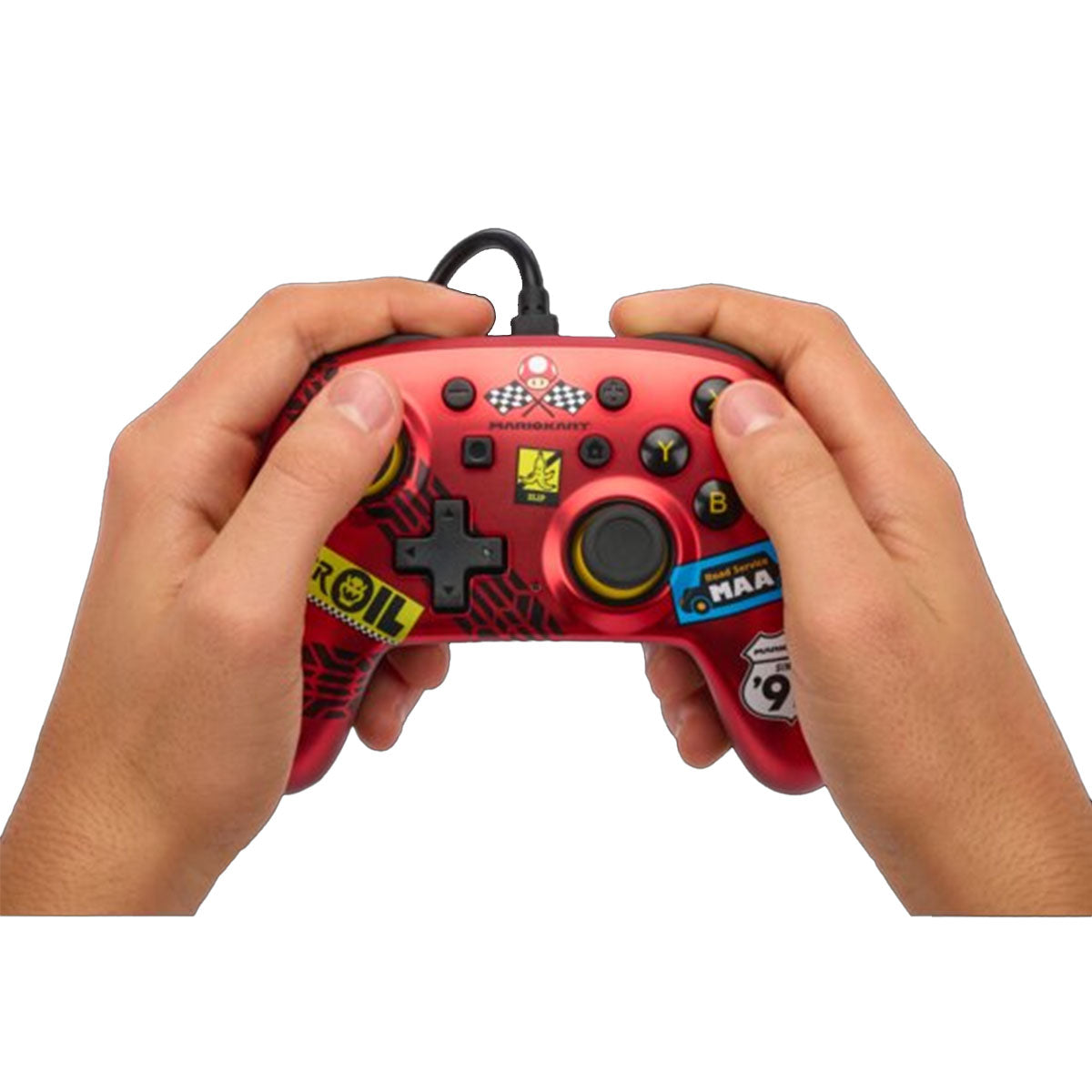 PowerA Nano Red Wired Ergonomic Gaming Controller for Nintendo Switch (Mario kart Racer) (NSGP0124-01)