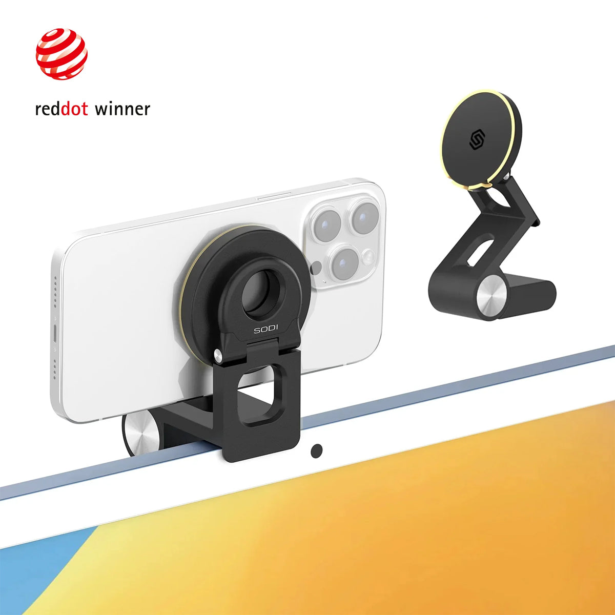 SODI BM330 Continuity Camera Mount For iPhone and Mac (Black)