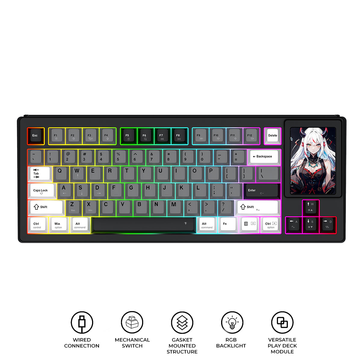 Redragon K754WGB POPVU87 Mechanical Keyboard