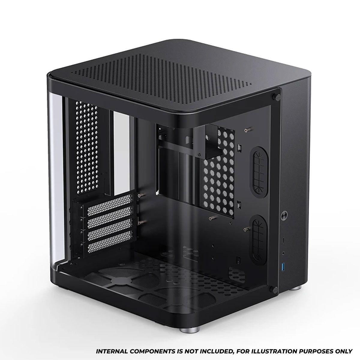 Jonsbo TK-1 M-ATX Separated Cabinet Computer Case (Black, White)