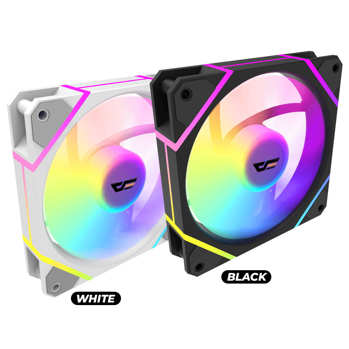 Darkflash DM12 F 3-In-1 A-RGB Cooling Fan (Black, White)