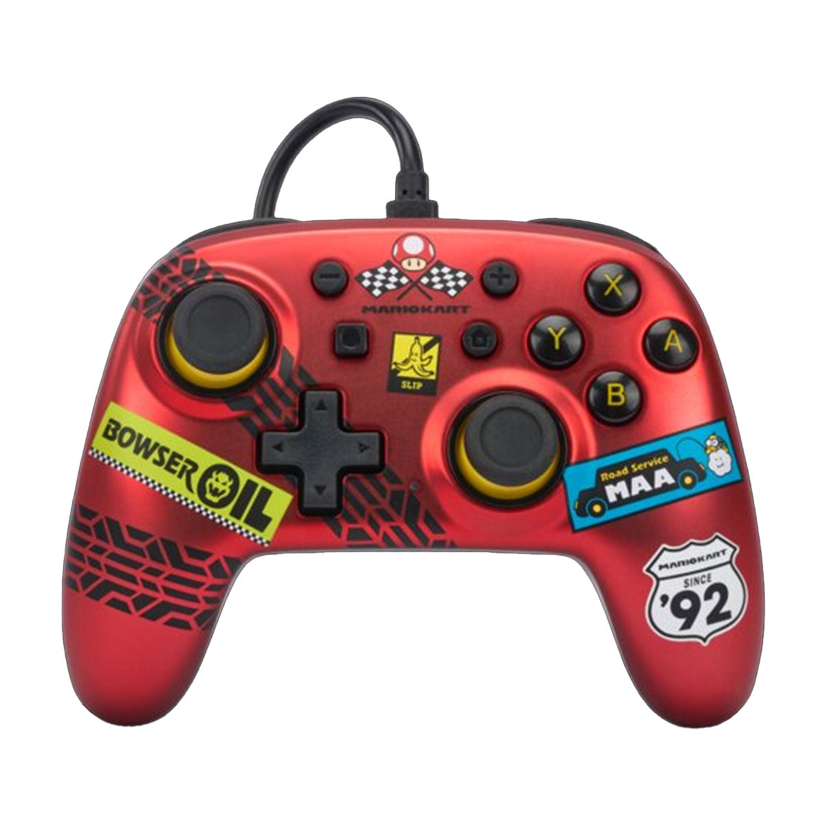 PowerA Nano Red Wired Ergonomic Gaming Controller for Nintendo Switch (Mario kart Racer) (NSGP0124-01)