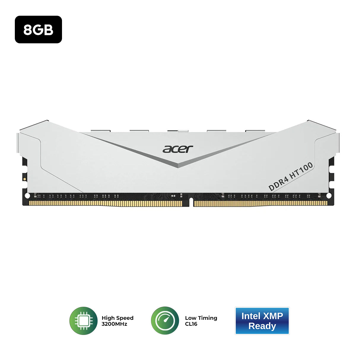 Acer HT100 3200MHz DDR4 UDIMM with Heatsink (8GB, 16GB)