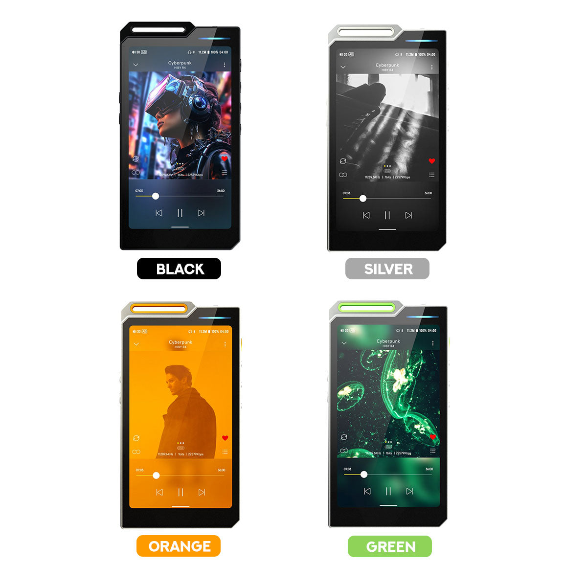 HiBy R4 4-Way HiFi Android Digital Audio Player with HiBy R4 Strap