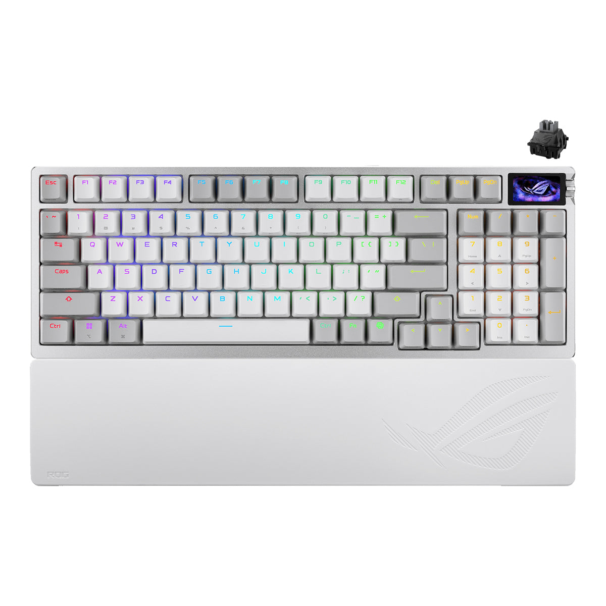 Asus M902 ROG Azoth 96% Wireless Analog Gaming Keyboard (ROG HFX V2 Magnetic Switch) (White)