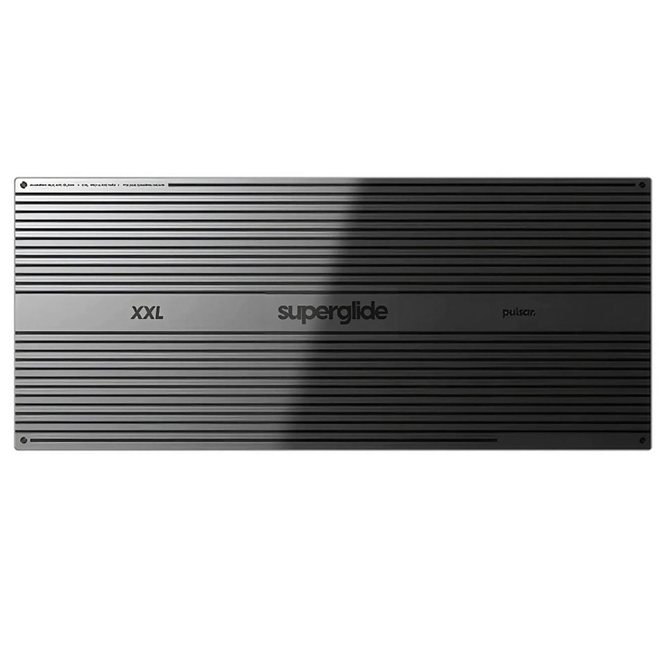 Pulsar Superglide Premium Glass Mouse Pad XXL (Black, White)