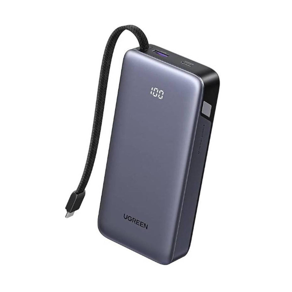 Ugreen 20000mAh 67W 1C1A Power Bank with Built-in Cable (3C Version) (PB550/85166B)