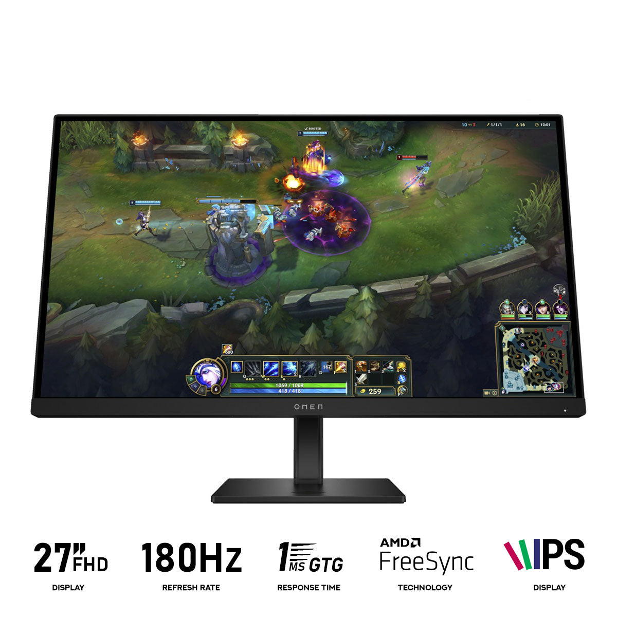 HP OMEN AV4K2AA 27" FHD (1920x1080) 180Hz 1ms GTG IPS Gaming Monitor