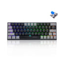 E-Yooso Z-11 Tri-Mode RGB 63 Keys Hot Swappable Mechanical Keyboard Grey/Black