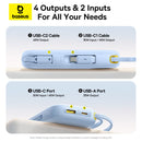 Baseus QPow 3 Digital Display Fast-Charging Power Bank with 2 Built-in USB-C Cable 10000mAh 45W