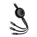 Baseus Bright Mirror 2 Series Retractable Cable 100W 3-Port Fast Charging Data Cable USB-C to USB-C