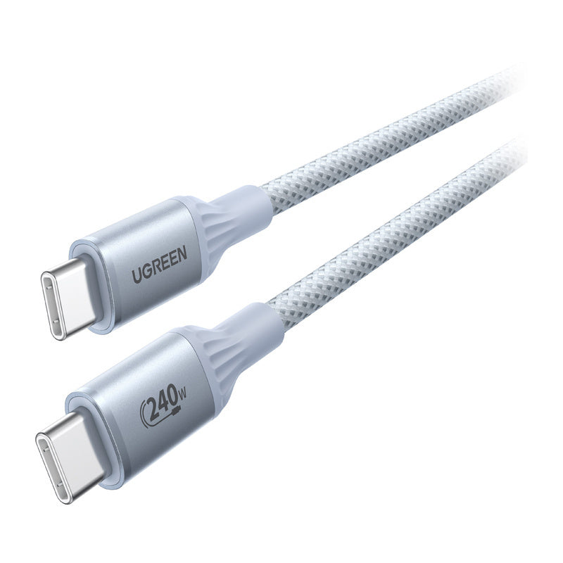Ugreen USB-C to USB-C 5A/240W PD Fast Charging Braided Cable - 2m (Gray) (L534/75732)