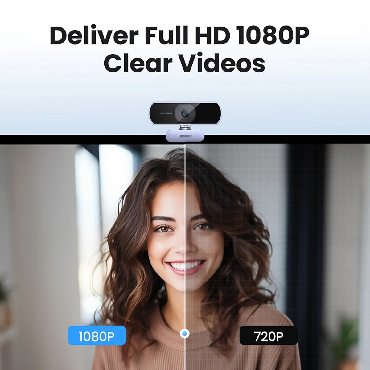 Ugreen USB HD 1080p HD Webcam (Black) (CM678/15728)