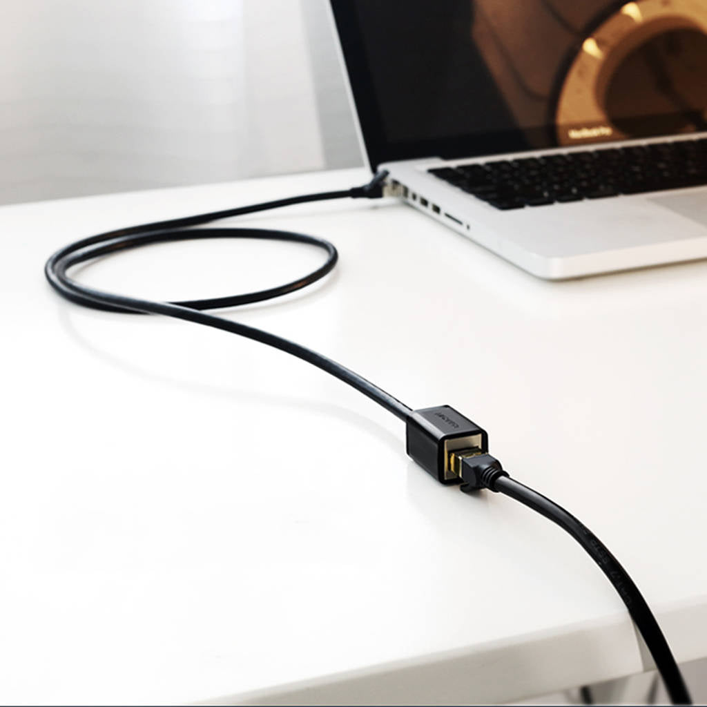Ugreen Cat6 F/UTP Male to Female Ethernet Extension Cable - 1m (Black) (NW112/11279)