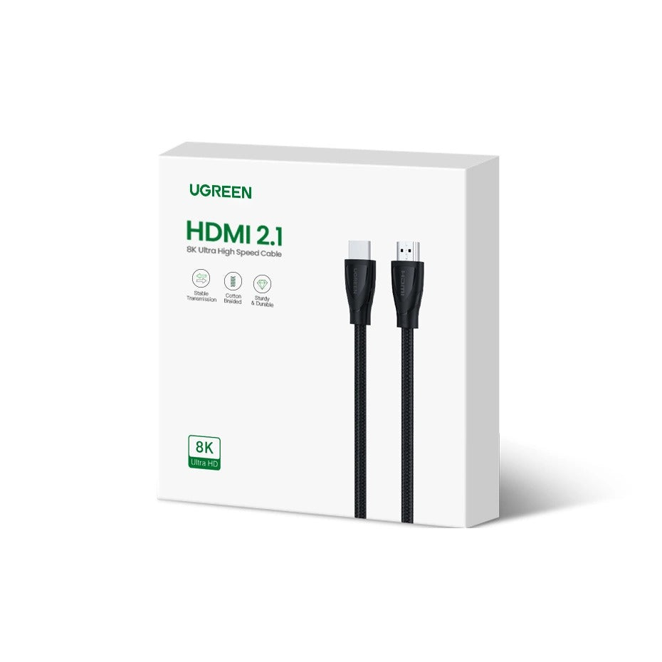 UGreen HDMI 2.1 Male To Male Cable - 3m (Black) (HD140/80404)