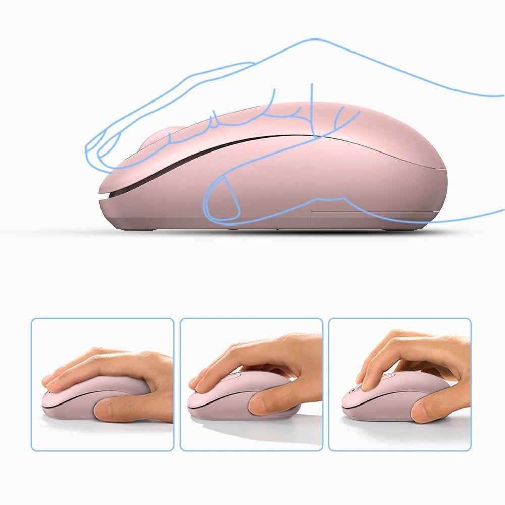 Ugreen 2.4G Portable Wireless Mouse (Cherry Pink, Celadon Green, Moonlight Grey, Dusty Blue, Midnight Blue)