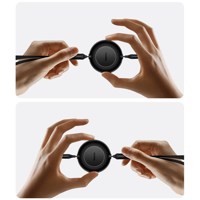 Baseus Bright Mirror 2 Series Retractable Cable 100W 3-Port Fast Charging Data Cable USB-C to USB-C