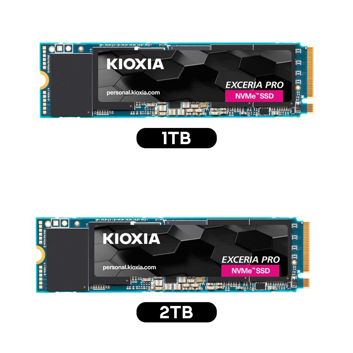 Kioxia Exceria PRO PCIe Gen4 x4 M.2 2280 NVME SSD (1TB, 2TB