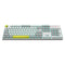 E-Yooso Z-14 Single Light 104 Keys Mechanical Keyboard White/Grey (Red Switch)