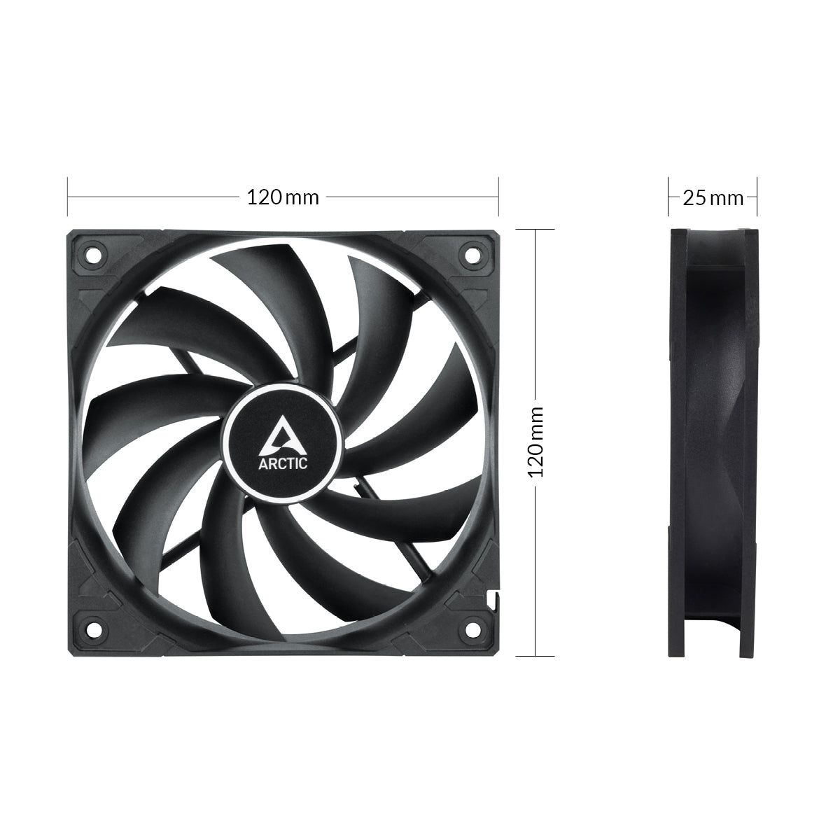 Arctic F12 PWM PST CO 120mm PWM with PST Case Fan