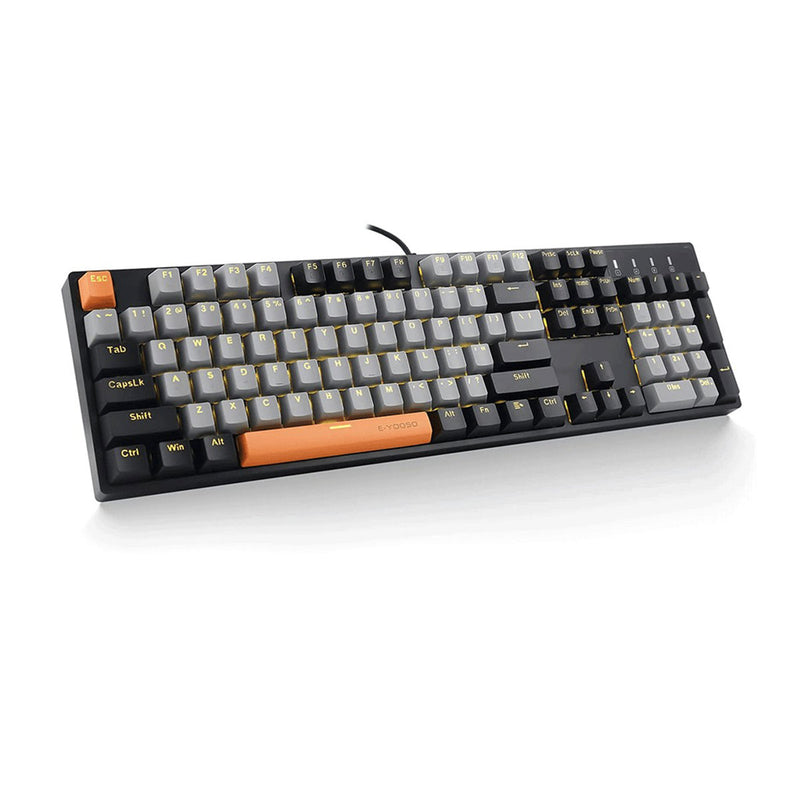 E-Yooso Z-14 Single Light 104 Keys Mechanical Keyboard Grey/Black (Red Switch)