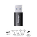 Baseus Ingenuity Series Mini OTG Adapter USB3.1 to Type-C (Black) (ZJJQ000101)