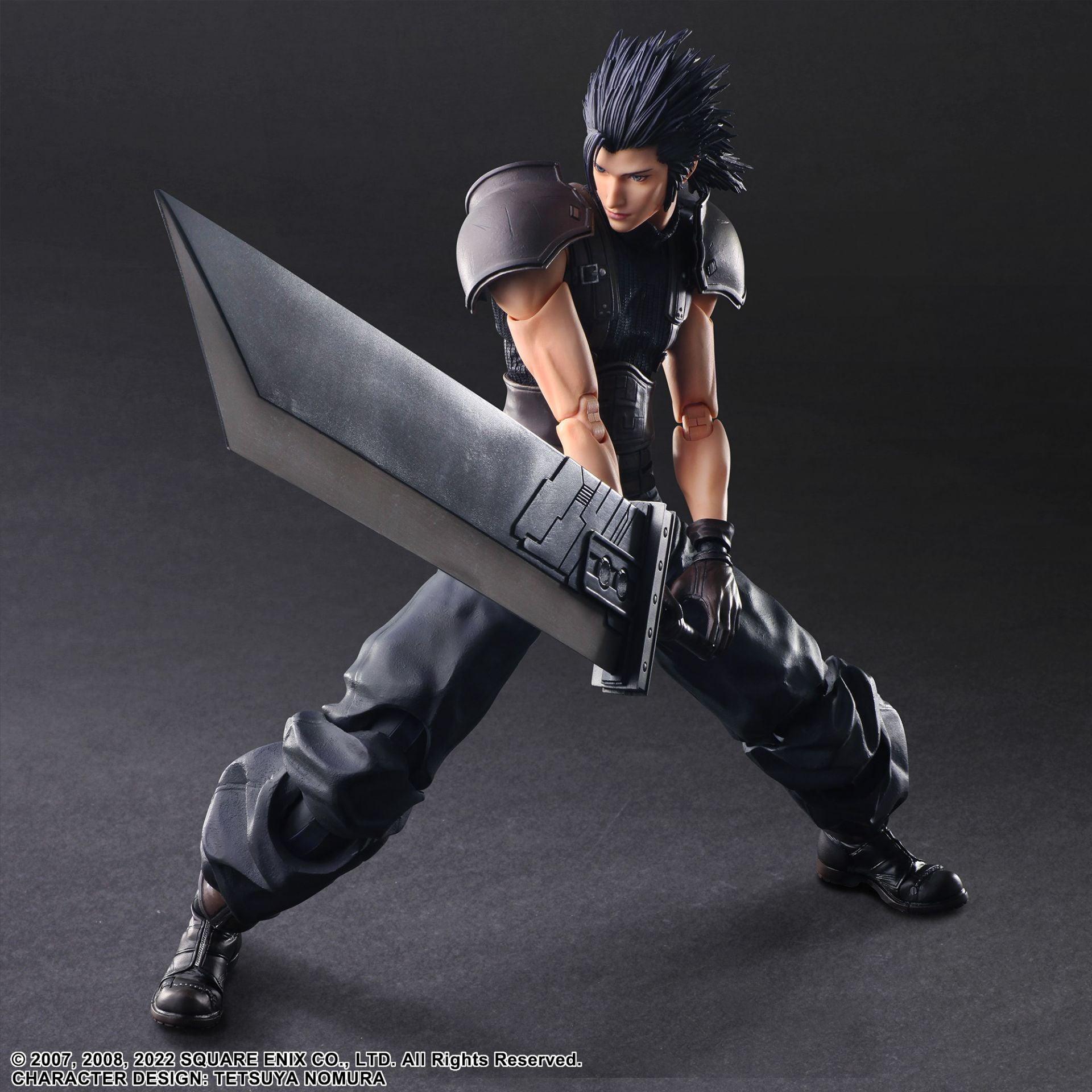 Crisis Core Final Fantasy VII Reunion Play Arts Kai Action Figure Zack Fair Soldier 1st Class