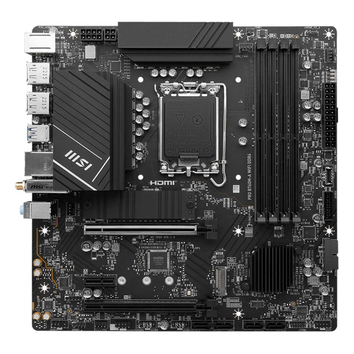 MSI Pro B760M-A Wifi DDR4 Motherboard
